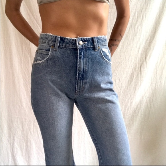 Rollas Denim Size 26 High Rise Crop Flare - Picture 3 of 6